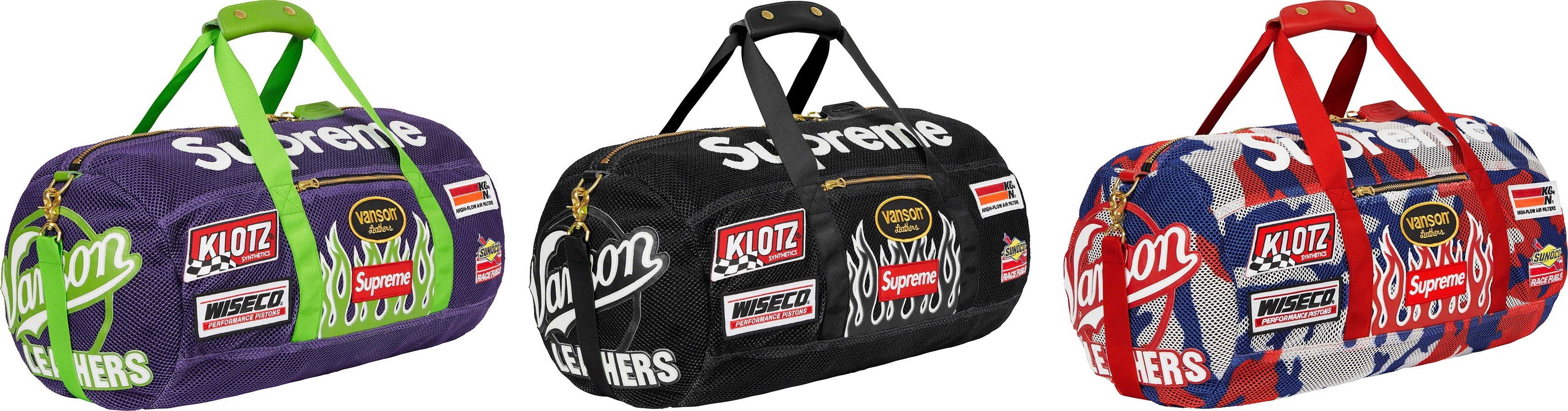 Supreme®/Vanson Leathers® Cordura® Mesh Duffle Bag